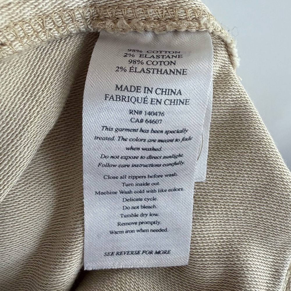 FAHERTY Stretch Surplus Pants In Safari Size 27 Beige Casual Cargo Utility Pants - Picture 11 of 16